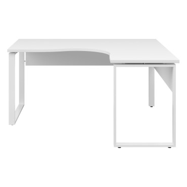 Biurko narożne Connect 160x140 cm prawe białe