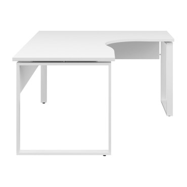 Biurko narożne Connect 160x140 cm prawe białe