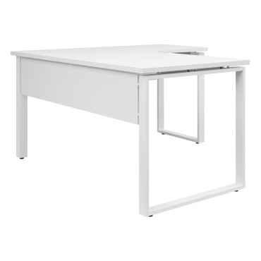 Biurko narożne Connect 160x140 cm prawe białe