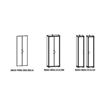 Front Connect 36 cm dwie sztuki biały połysk