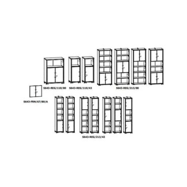 Front Connect 36 cm dwie sztuki dąb viking