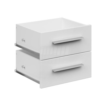 Szuflada Connect 36 cm dwie sztuki biały połysk