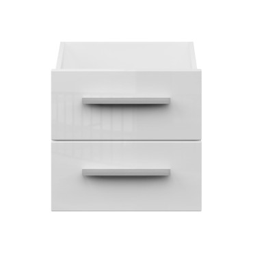 Szuflada Connect 36 cm dwie sztuki biały połysk
