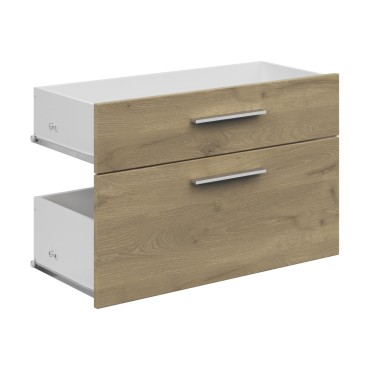 Szuflada Connect 73 cm dwie sztuki dąb viking