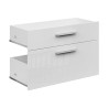 Szuflada Connect 73 cm dwie sztuki biały połysk