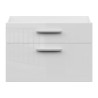 Szuflada Connect 73 cm dwie sztuki biały połysk