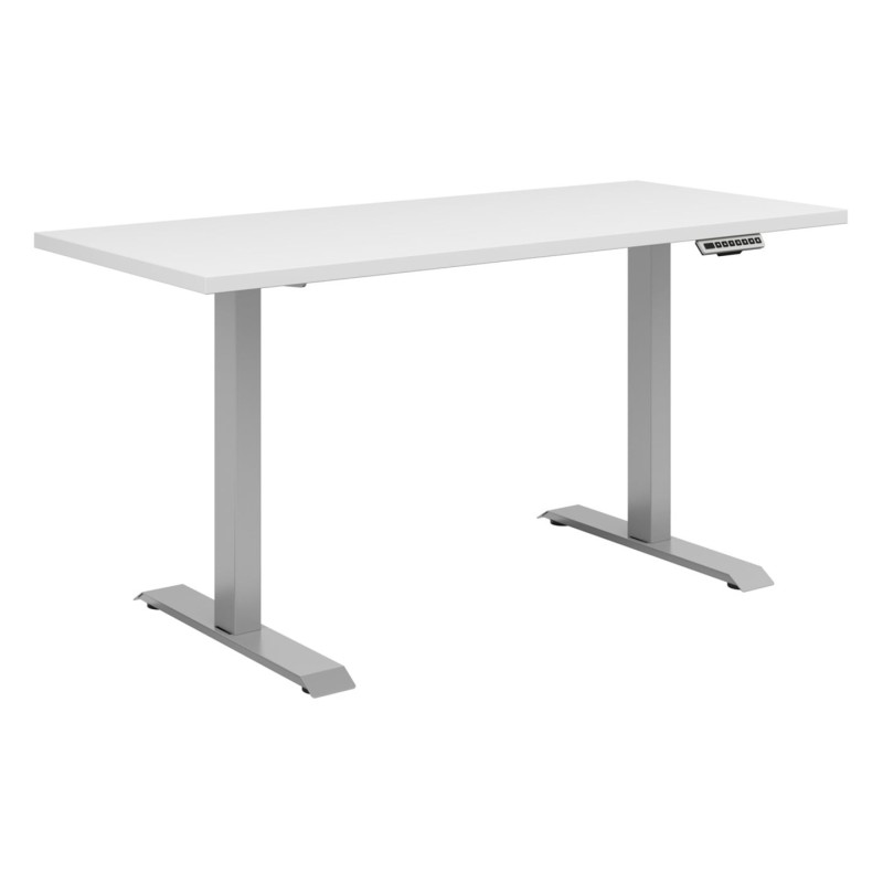 Biurko Connect 135 cm z elektryczną regulacją białe