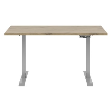 Biurko Connect 135 cm z elektryczną regulacją dąb viking
