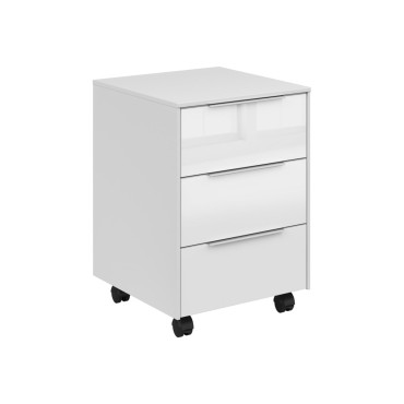 Kontener biurowy Nevada 40 cm z 3 szufladami biały