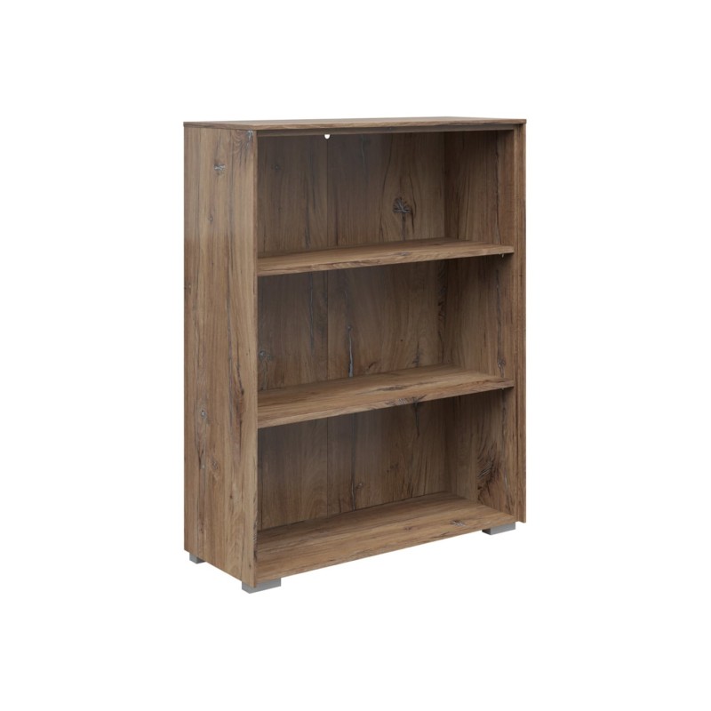 Regał Nevada 81 cm z 2 półkami dąb flagstaff ciemny