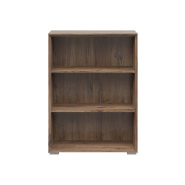 Regał Nevada 81 cm z 2 półkami dąb flagstaff ciemny