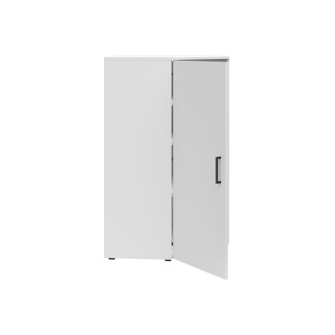 Regał narożny MultiDo 71,5x71,5 cm z drzwiami biały