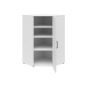 Regał narożny MultiDo 71,5x71,5 cm z drzwiami biały