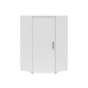 Regał narożny MultiDo 71,5x71,5 cm z drzwiami biały