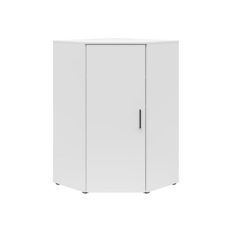 Regał narożny MultiDo 71,5x71,5 cm z drzwiami biały