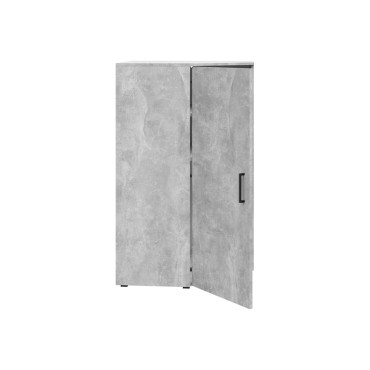 Regał narożny MultiDo 71,5x71,5 cm z drzwiami jasny atelier