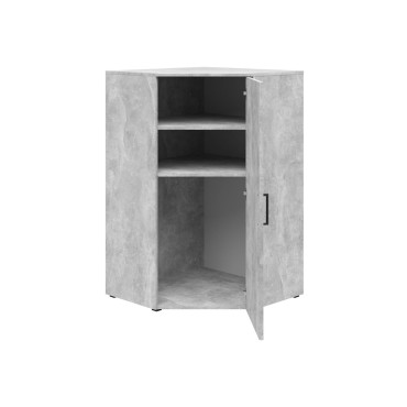 Regał narożny MultiDo 71,5x71,5 cm z drzwiami jasny atelier