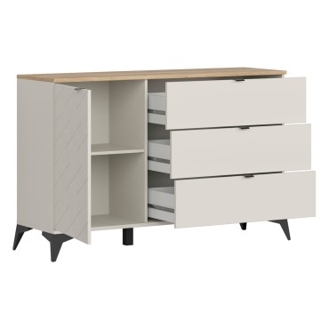 Komoda Glamour 138 cm z drzwiami