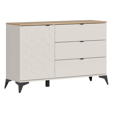 Komoda Glamour 138 cm z drzwiami
