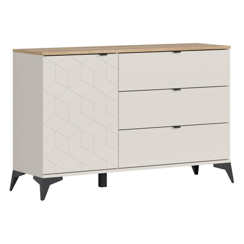 Komoda Glamour 138 cm z drzwiami