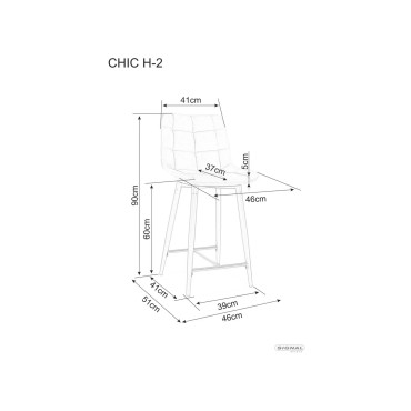 Półhoker Chic H-2 Velvet