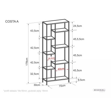 Regał Costa A