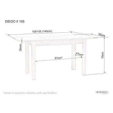 Stół Diego II 105