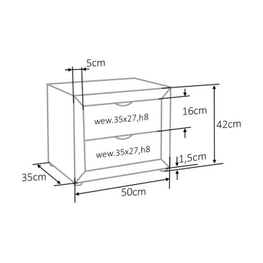Szafka nocna ET-002 Velvet