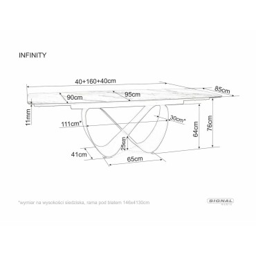 Stół Infinity Ceramic
