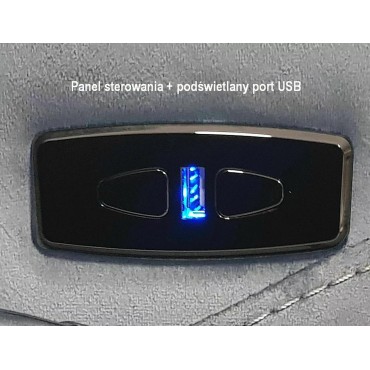 Fotel Neptun M Velvet z f. masażu