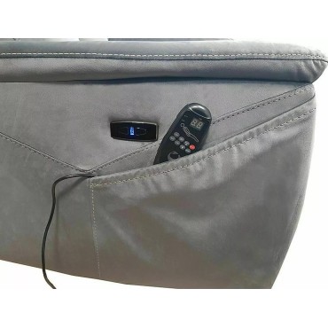 Fotel Neptun M Velvet z f. masażu