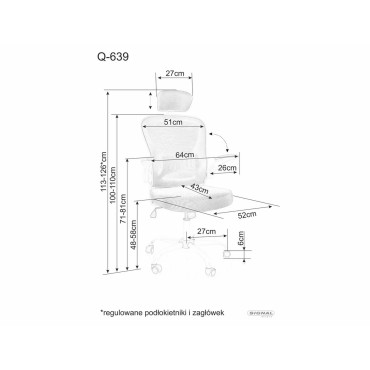 Fotel obrotowy Q-639