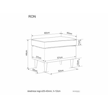 Podnóżek Ron Velvet