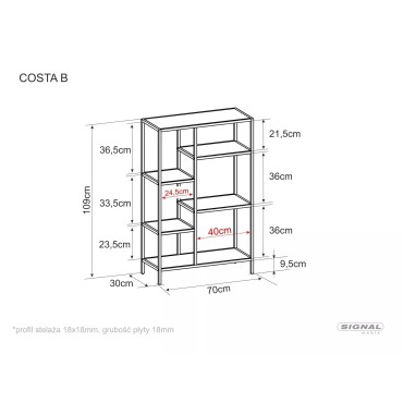 Regał Costa B