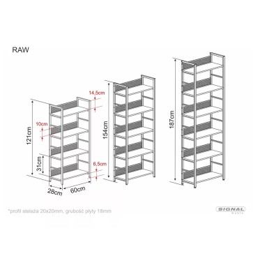 Regał Raw R4
