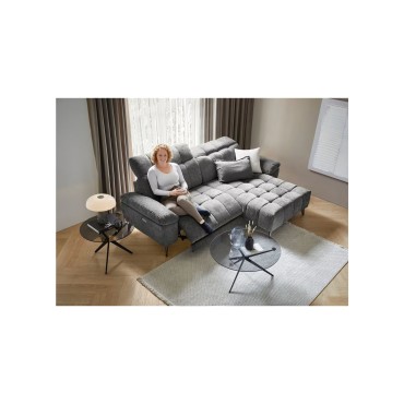 Narożnik prawostronny Bastian z funkcją relaks