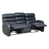 Zestaw wypoczynkowy Luton z funkcją relaks 3+1 czarny