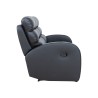Zestaw wypoczynkowy Luton z funkcją relaks 3+1 czarny
