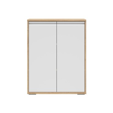 Szafka Reserve 80 cm z 2 drzwiami dąb mauvella/biały