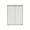 Szafka Reserve 80 cm z 2 drzwiami dąb mauvella/biały