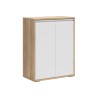 Szafka Reserve 80 cm z 2 drzwiami dąb mauvella/biały