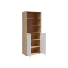 Regał Reserve 80 cm z 2 drzwiami dąb mauvella/biały