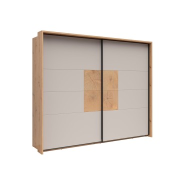 Szafa przesuwna Sindara 270 cm dąb artisan/kaszmir