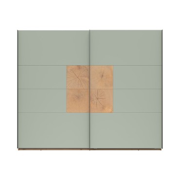 Szafa przesuwna Sindara 270 cm dąb artisan/szałwia Salbei