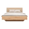 Łóżko Sindara 180x200 dąb artisan z tapicerowanym wezgłowiem Holms 23