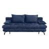Sofa trzyosobowa Italia rozkładana z pojemnikiem granatowa