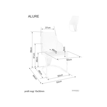 Krzesło Alure Velvet