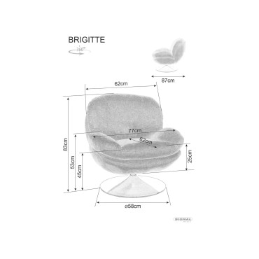 Fotel Brigitte Brego