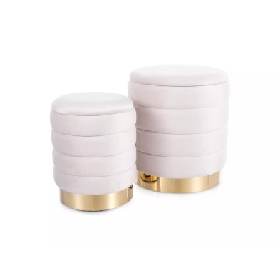 Puf Britta Velvet (zestaw)