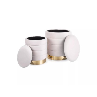 Puf Britta Velvet (zestaw)